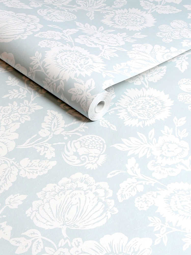 Shabby Chic by Rachel Ashwell® Blue Stipple A4 Wallpaper Sample - Image 2 of 2