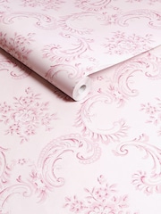 Shabby Chic by Rachel Ashwell® Pink Boudoir Beauty A4 Wallpaper Sample - Image 2 of 2