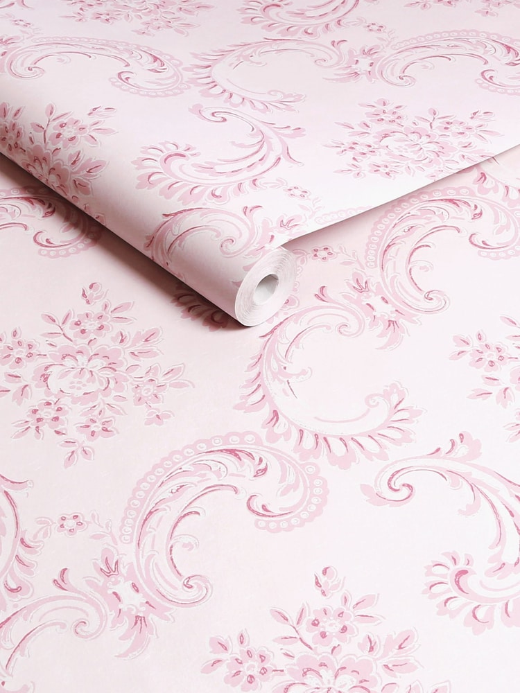 Shabby Chic by Rachel Ashwell® Pink Boudoir Beauty A4 Wallpaper Sample - Image 2 of 2