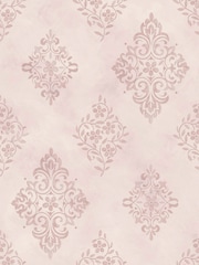 Shabby Chic by Rachel Ashwell® Pink Diamond Motif A4 Wallpaper Sample - Image 1 of 2