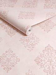 Shabby Chic by Rachel Ashwell® Pink Diamond Motif A4 Wallpaper Sample - Image 2 of 2