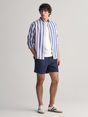 GANT Pink Regular Fit Parasol Striped Poplin 100% Cotton Shirt - Image 4 of 8