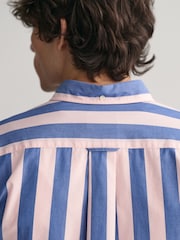 GANT Pink Regular Fit Parasol Striped Poplin 100% Cotton Shirt - Image 5 of 8