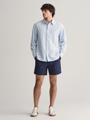 GANT Blue Cotton Drawcord Shorts - Image 3 of 6