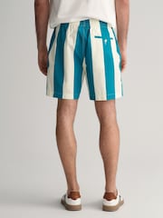 GANT Green Striped Drawcord Shorts - Image 3 of 8