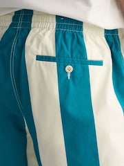 GANT Green Striped Drawcord Shorts - Image 7 of 8