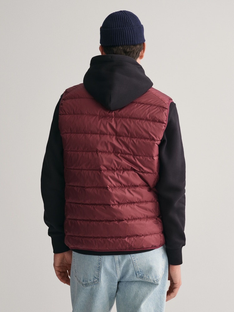 GANT Red Light Weight Down Gilet - Image 2 of 9