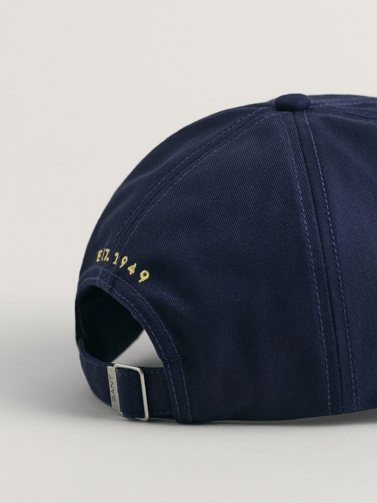 GANT Blue Contrast Logo 100% Cotton Twill Cap - Image 3 of 3