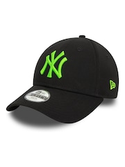 New Era Kids New York Yankees League 100% Cotton Essentials 9FORTY Black Cap - Image 3 of 5