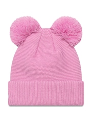 New Era Girls Pink New York Yankees Double Bobble Knit Beanie - Image 2 of 2