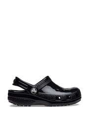 Crocs Black Toddler Classic Shine Clogs - Image 1 of 4