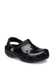 Crocs Black Toddler Classic Shine Clogs - Image 2 of 4
