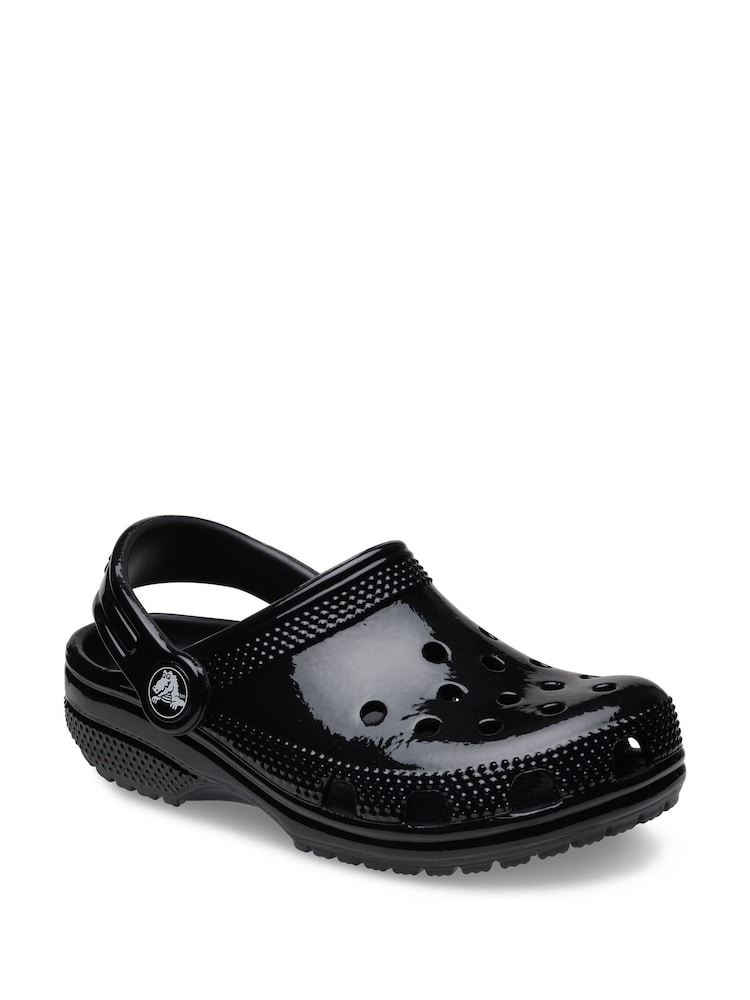 Crocs Black Toddler Classic Shine Clogs - Image 2 of 4