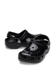 Crocs Black Toddler Classic Shine Clogs - Image 4 of 4