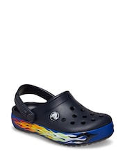 Crocs Black Flame Crocband Kids Clogs - Image 2 of 5