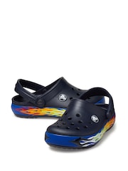 Crocs Black Flame Crocband Kids Clogs - Image 3 of 5