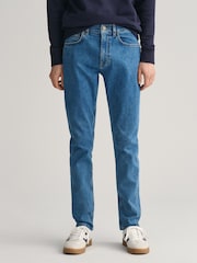 GANT Blue Teen Boys Slim Fit Jeans - Image 1 of 8