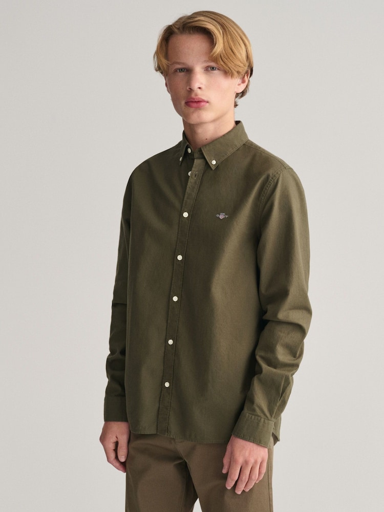 GANT Green Teens Shield Oxford Shirt - Image 1 of 5