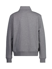 GANT Grey Teens Shield Half Zip Sweatshirt - Image 2 of 4