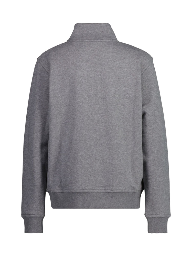 GANT Grey Teens Shield Half Zip Sweatshirt - Image 2 of 4
