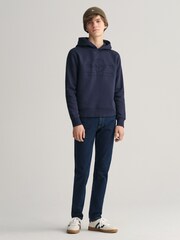 GANT Blue Teen Boys Slim Fit Jeans - Image 3 of 8