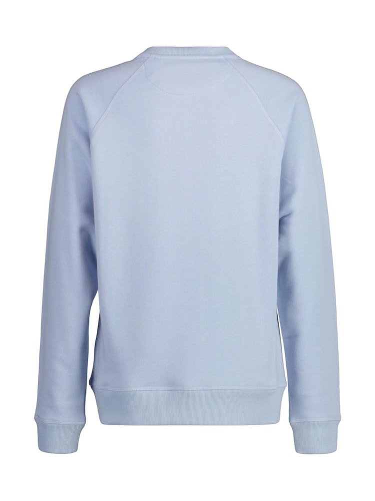 GANT Blue Teens Shield Crew Neck Sweatshirt - Image 2 of 2