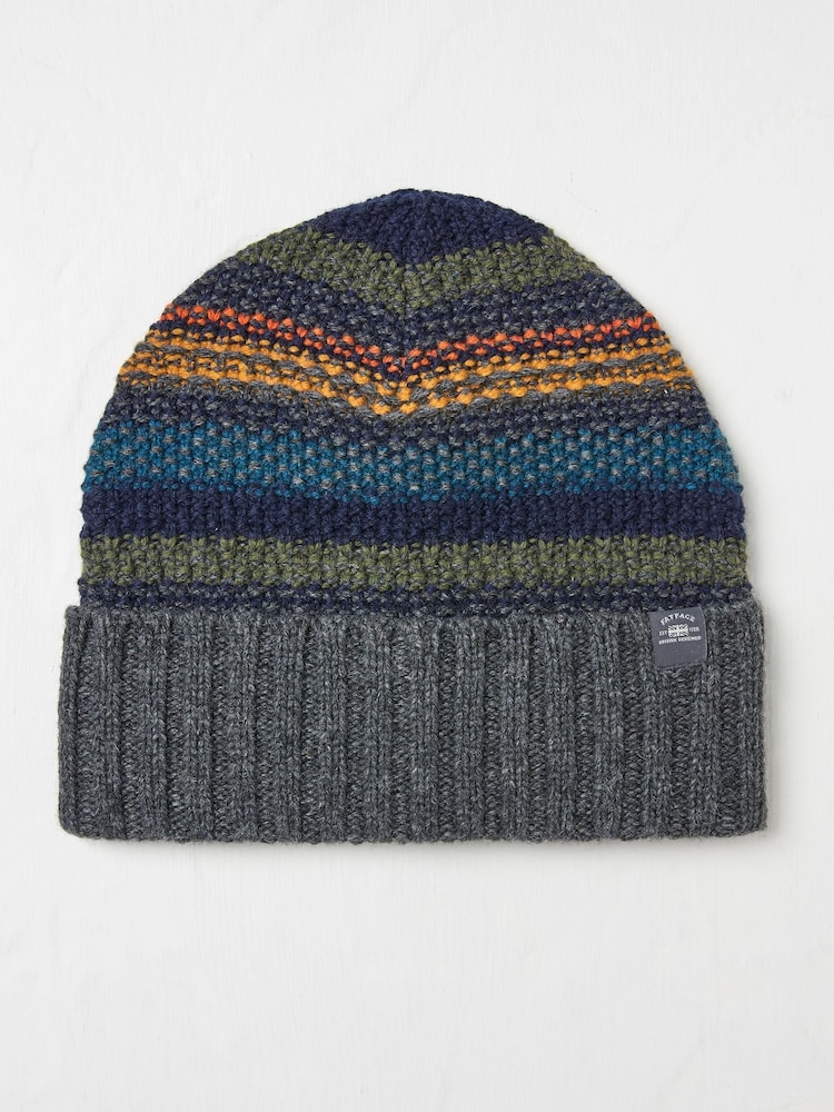 FatFace Multi Stripe Beanie - Image 1 of 4