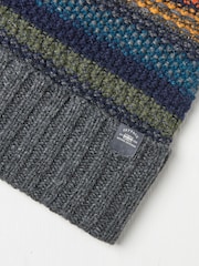 FatFace Multi Stripe Beanie - Image 2 of 4