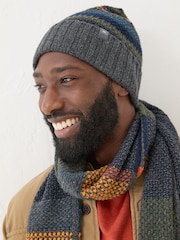 FatFace Multi Stripe Beanie - Image 3 of 4