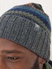 FatFace Multi Stripe Beanie - Image 4 of 4