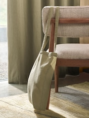 Green Khaki Blackout/Thermal Cotton Eyelet Curtains - Image 9 of 9