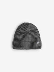 FatFace Charcoal Grey Plaited Beanie - Image 1 of 3