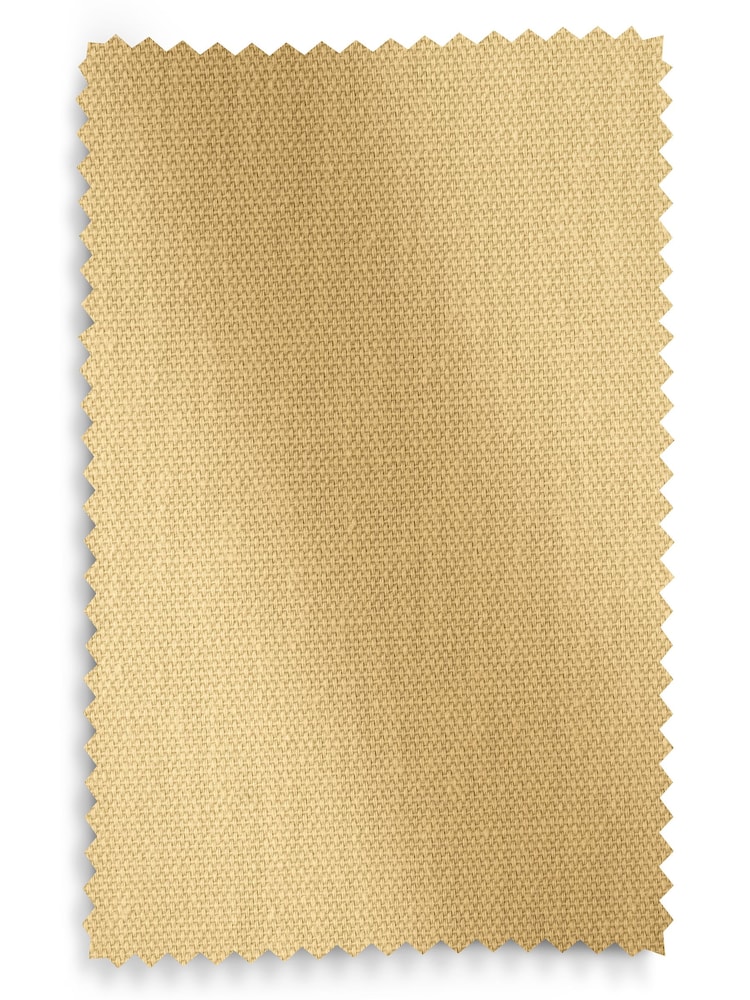 Buttermilk Yellow Blackout/Thermal Cotton Eyelet Curtains - Image 9 of 9