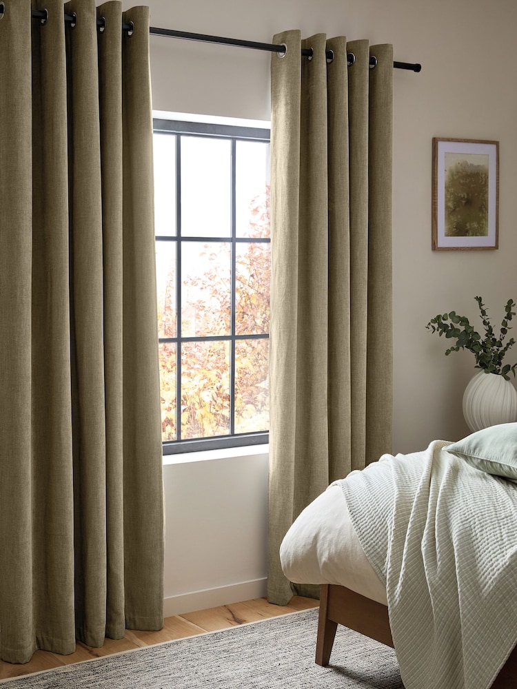 Cortinas con ojales mate de chenilla - Imagen 1 de 6 Cortinas con ojales mate de chenilla - Imagen 1 de 6