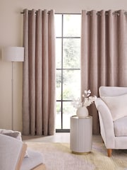 Cortinas de ilhós de chenille pesadas - Imagem 5 de 8