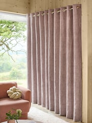 Cortinas de ilhós de chenille pesadas - Imagem 6 de 8