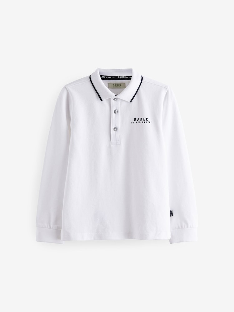 Baker by Ted Baker Long Sleeve Polo Shirts 2 Pack - Image 2 of 6 Baker by Ted Baker Long Sleeve Polo Shirts 2 Pack - Image 2 of 6