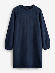 Navy Jersey Text Dress - Image 1 of 1