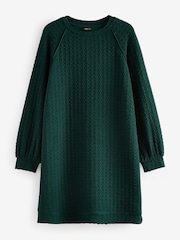 Green Jersey Text Dress - Image 1 of 1