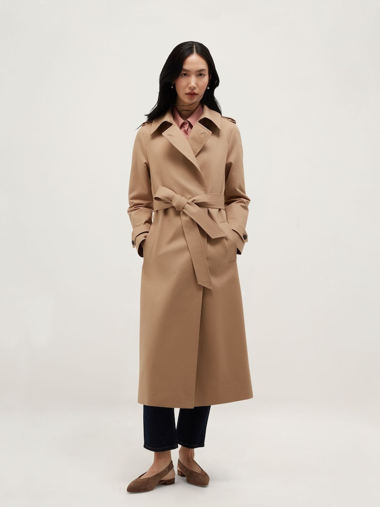 Hobbs Brown Petite Livia Trench Coat - Image 1 of 6