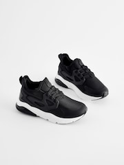 Black/White Pull On Trainers - Image 1 of 2