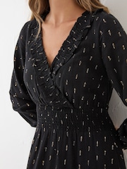 FatFace Black Rosie Midi Dress - Image 6 of 8