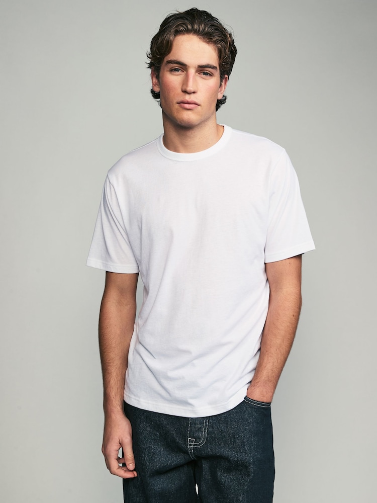 Weiß - Basic Crew Neck Regular Fit T-Shirt 6 Pack - Bild 1 von 8 Weiß - Basic Crew Neck Regular Fit T-Shirt 6 Pack - Bild 1 von 8