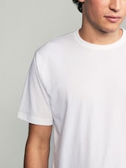Weiß - Basic Crew Neck Regular Fit T-Shirt 6 Pack - Bild 4 von 8