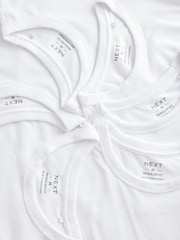 Weiß - Basic Crew Neck Regular Fit T-Shirt 6 Pack - Bild 8 von 8