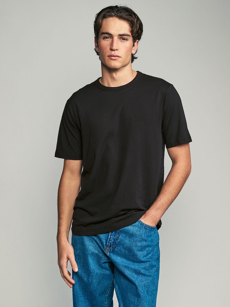 Schwarz - Basic Crew Neck Regular Fit T-Shirt 6 Pack - Bild 1 von 8 Schwarz - Basic Crew Neck Regular Fit T-Shirt 6 Pack - Bild 1 von 8