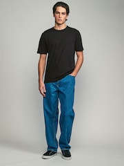 Schwarz - Basic Crew Neck Regular Fit T-Shirt 6 Pack - Bild 3 von 8