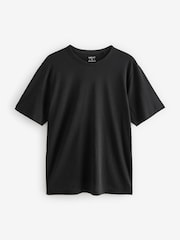 Schwarz - Basic Crew Neck Regular Fit T-Shirt 6 Pack - Bild 6 von 8