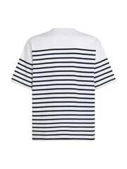 Tommy Jeans Blue Stripe Skate T-Shirt - Image 5 of 6