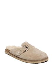 Steve Madden Cream Evergreen Mules Clog Shoes - Image 3 of 6